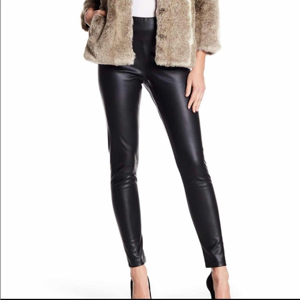 Tart Faux Leather Look Stretch leggings women's sz M 97884